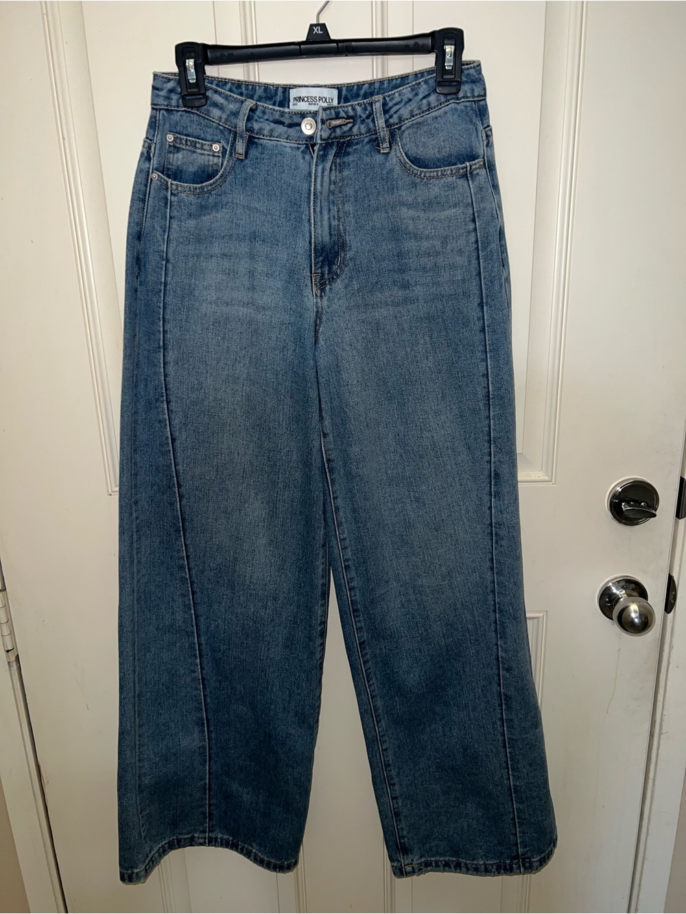 Princess Polly Casual Preppy Academia Straight Leg Jeans Sz 2